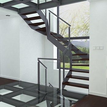 Schody na konstrukcji stalowej